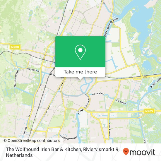 The Wolfhound Irish Bar & Kitchen, Riviervismarkt 9 kaart