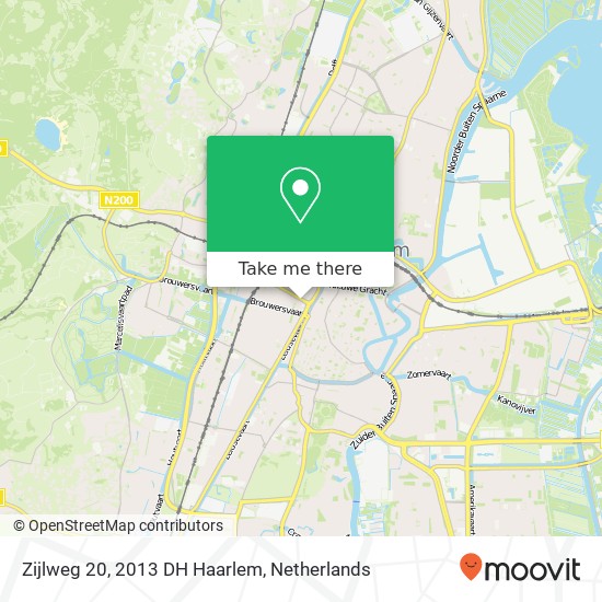 Zijlweg 20, 2013 DH Haarlem kaart