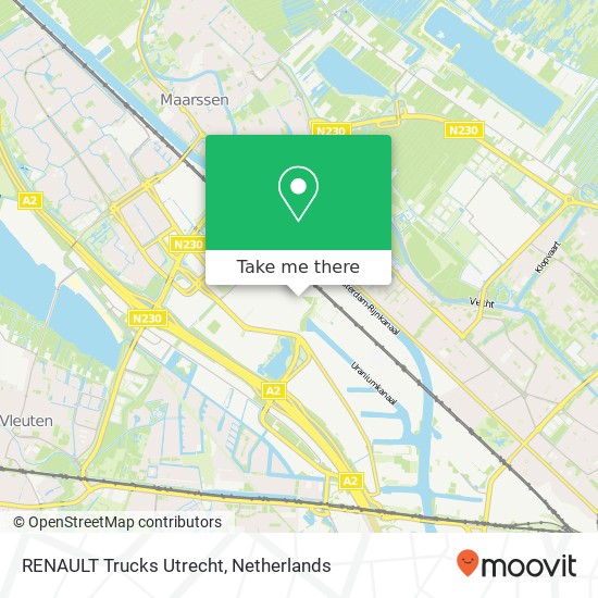 RENAULT Trucks Utrecht, Otto Hahnweg 6 kaart