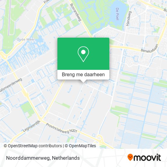 Noorddammerweg kaart