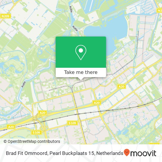 Brad Fit Ommoord, Pearl Buckplaats 15 kaart