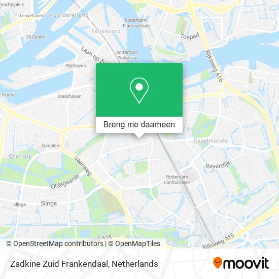 Zadkine Zuid Frankendaal kaart