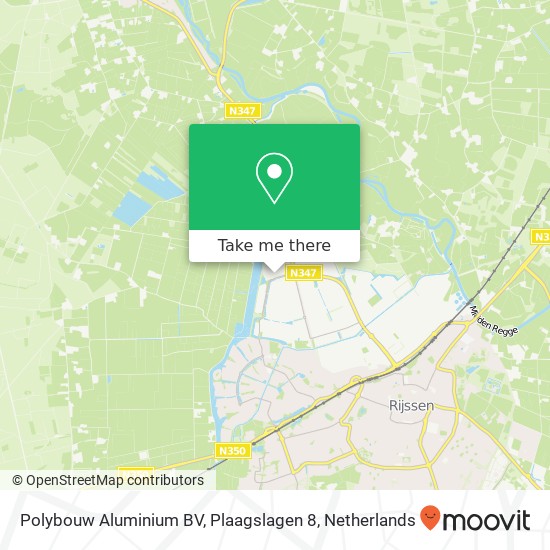 Polybouw Aluminium BV, Plaagslagen 8 kaart