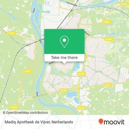 Mediq Apotheek de Vijver kaart