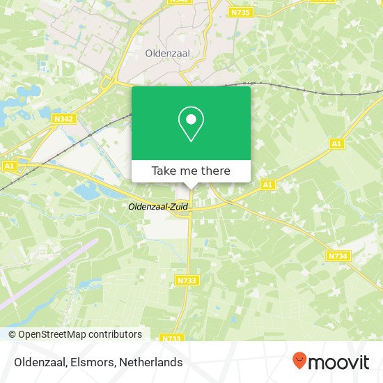 Oldenzaal, Elsmors kaart