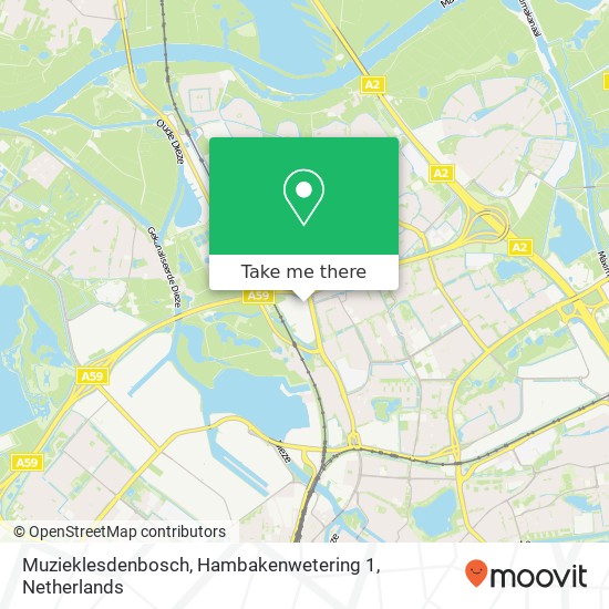 Muzieklesdenbosch, Hambakenwetering 1 kaart