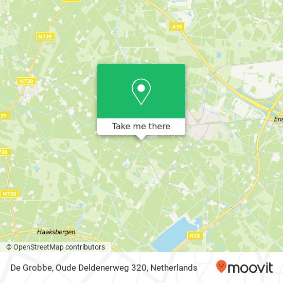 De Grobbe, Oude Deldenerweg 320 kaart