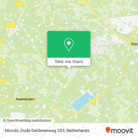 Moods, Oude Deldenerweg 203 kaart