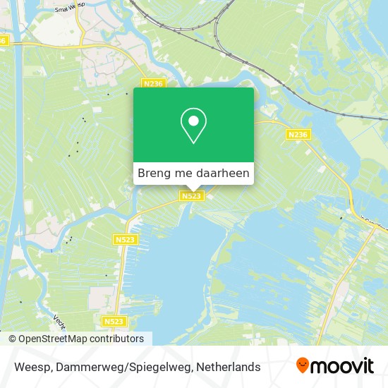 Weesp, Dammerweg/Spiegelweg kaart