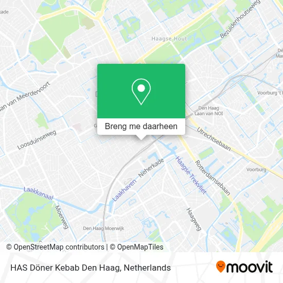 HAS Döner Kebab Den Haag kaart
