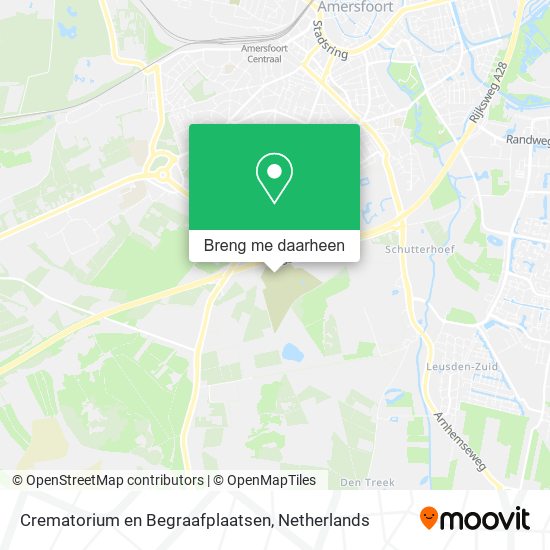 Crematorium en Begraafplaatsen kaart