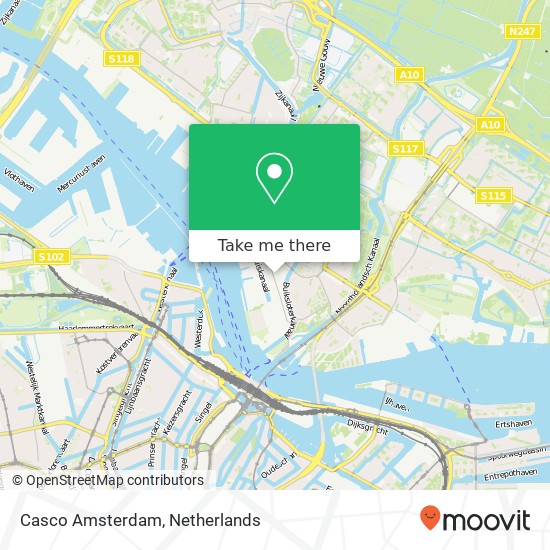 Casco Amsterdam kaart