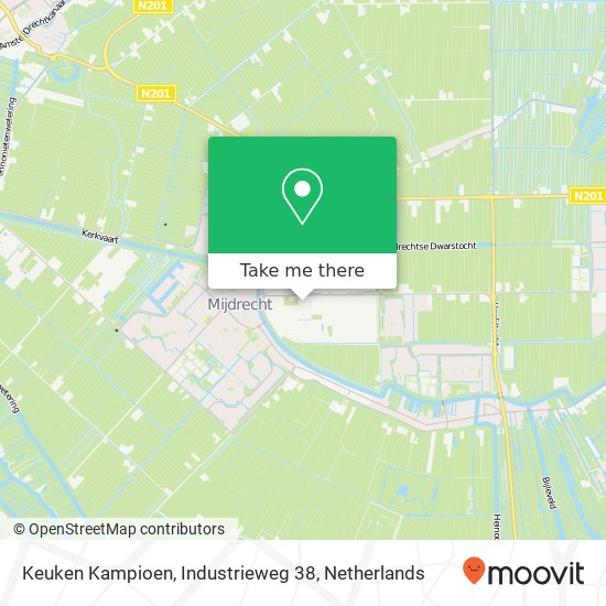 Keuken Kampioen, Industrieweg 38 kaart