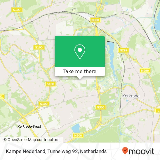 Kamps Nederland, Tunnelweg 92 kaart