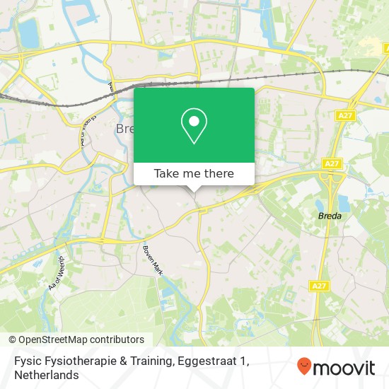 Fysic Fysiotherapie & Training, Eggestraat 1 kaart