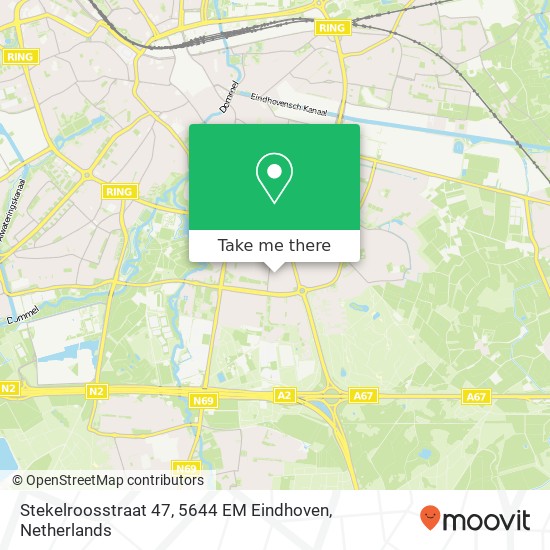 Stekelroosstraat 47, 5644 EM Eindhoven kaart