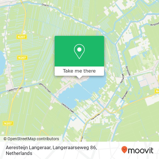 Aeresteijn Langeraar, Langeraarseweg 86 kaart