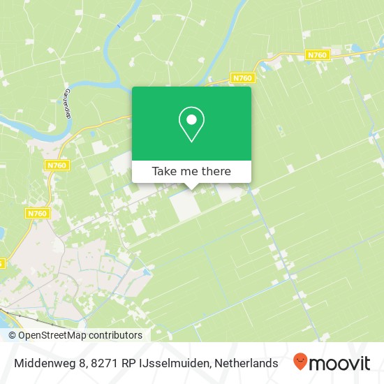 Middenweg 8, 8271 RP IJsselmuiden kaart
