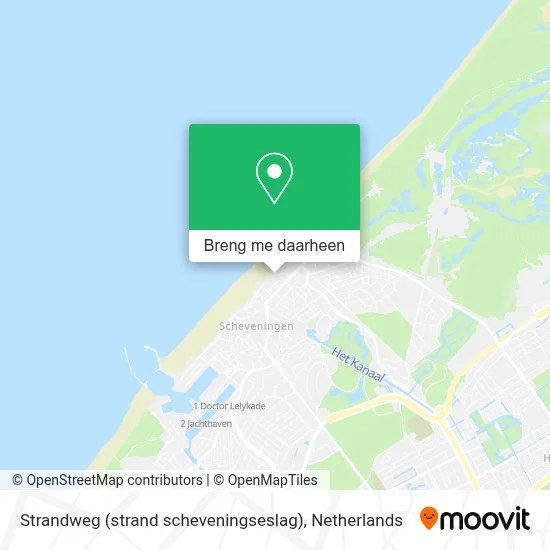 Strandweg (strand scheveningseslag) kaart