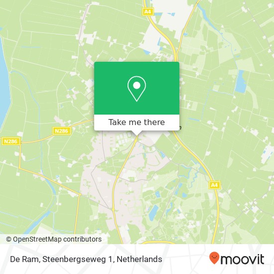 De Ram, Steenbergseweg 1 kaart