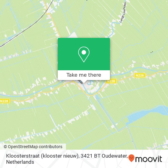 Kloosterstraat (klooster nieuw), 3421 BT Oudewater kaart