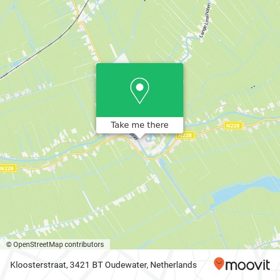 Kloosterstraat, 3421 BT Oudewater kaart