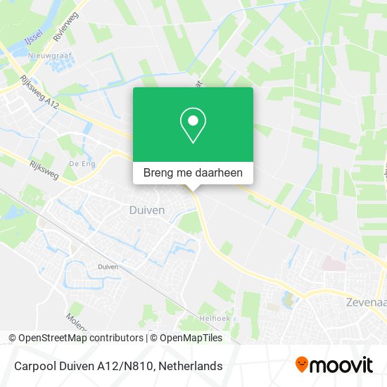 Carpool Duiven A12/N810 kaart