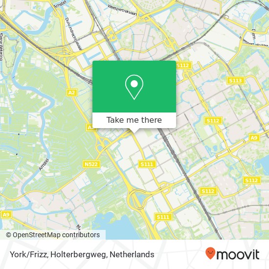 York/Frizz, Holterbergweg kaart
