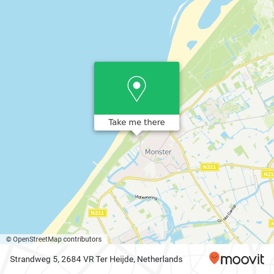 Strandweg 5, 2684 VR Ter Heijde kaart