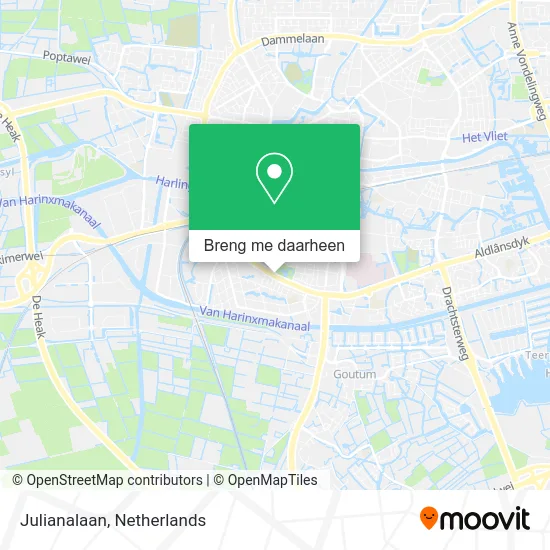 Julianalaan kaart