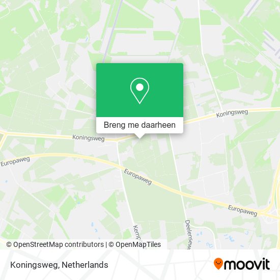 Koningsweg kaart
