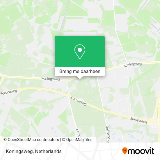 Koningsweg kaart
