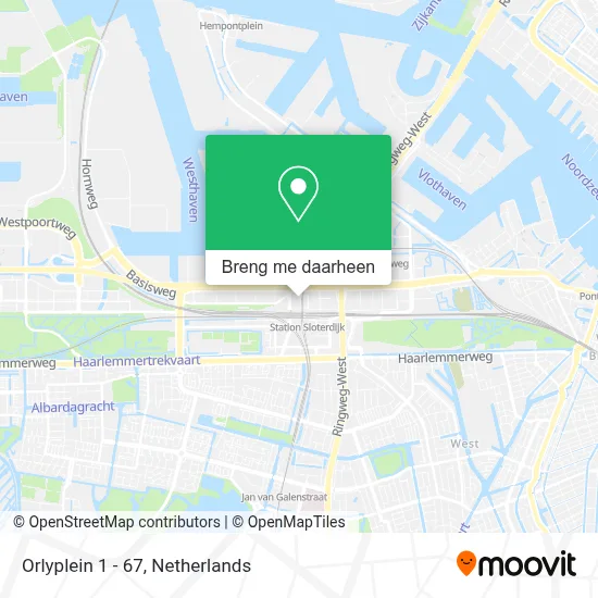 Orlyplein 1 - 67 kaart