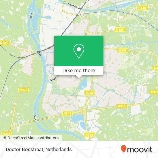 Doctor Bosstraat kaart