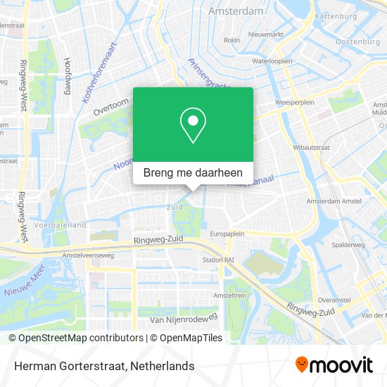 Herman Gorterstraat kaart