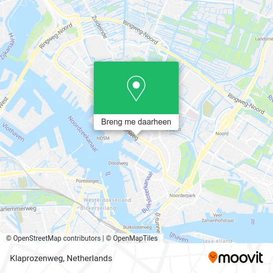 Klaprozenweg kaart