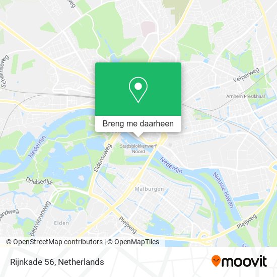 borduurwerk Misverstand Amfibisch Hoe gaan naar Rijnkade 56 in Arnhem via Trein of Bus?