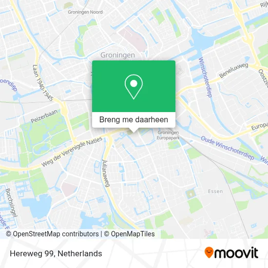 Hereweg 99 kaart