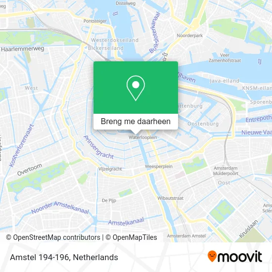 Amstel 194-196 kaart