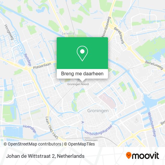Johan de Wittstraat 2 kaart