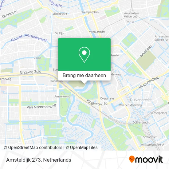 Amsteldijk 273 kaart