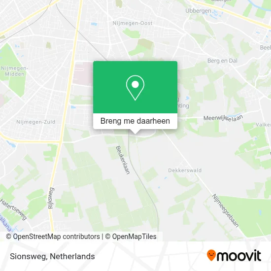 Sionsweg kaart