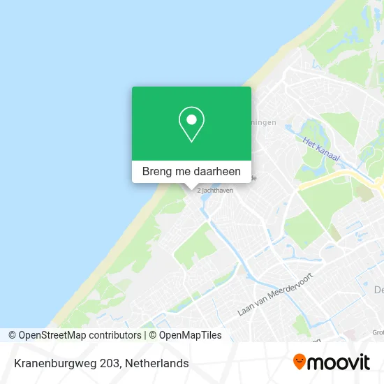Kranenburgweg 203 kaart