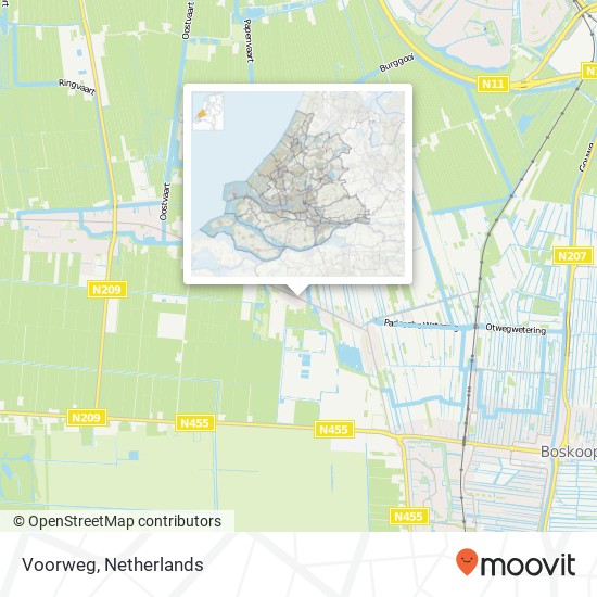 Voorweg kaart