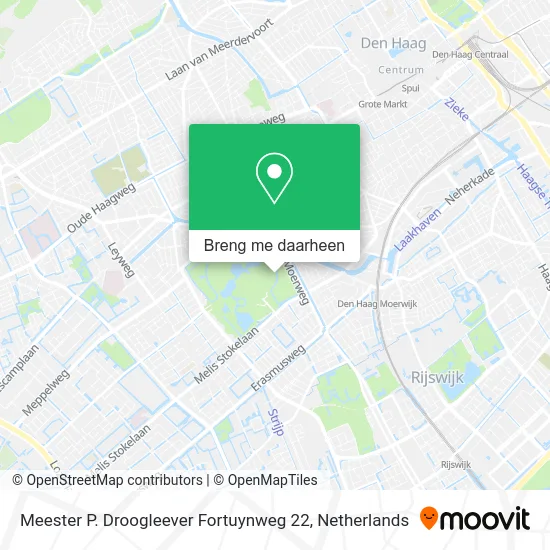 Meester P. Droogleever Fortuynweg 22 kaart