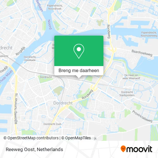 Reeweg Oost kaart