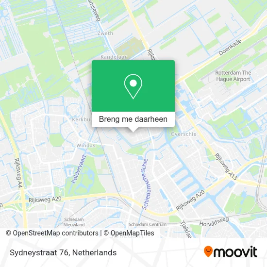 Sydneystraat 76 kaart
