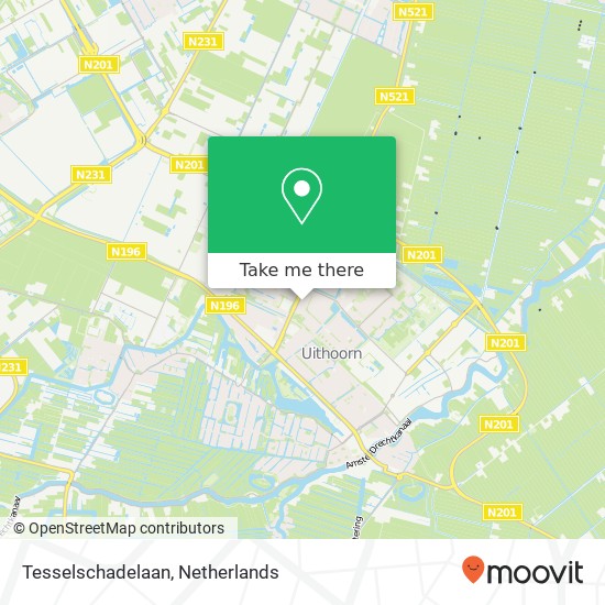 Tesselschadelaan kaart