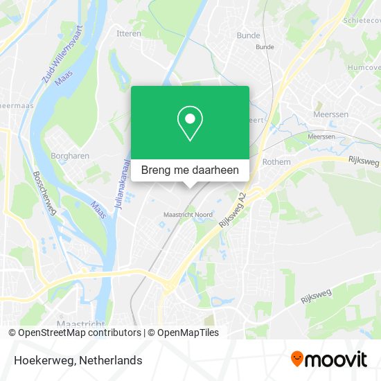 Hoekerweg kaart