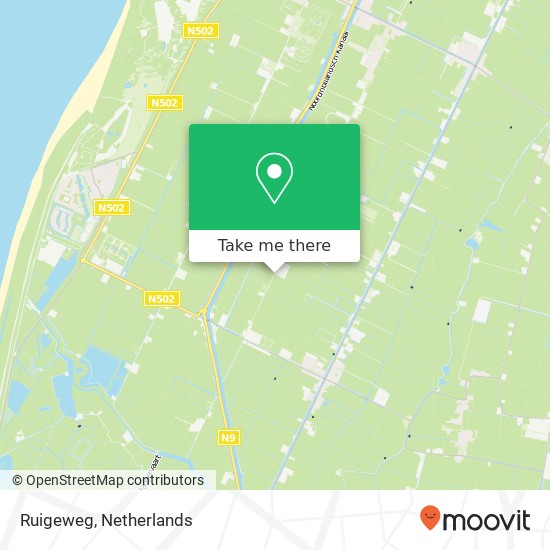 Ruigeweg kaart